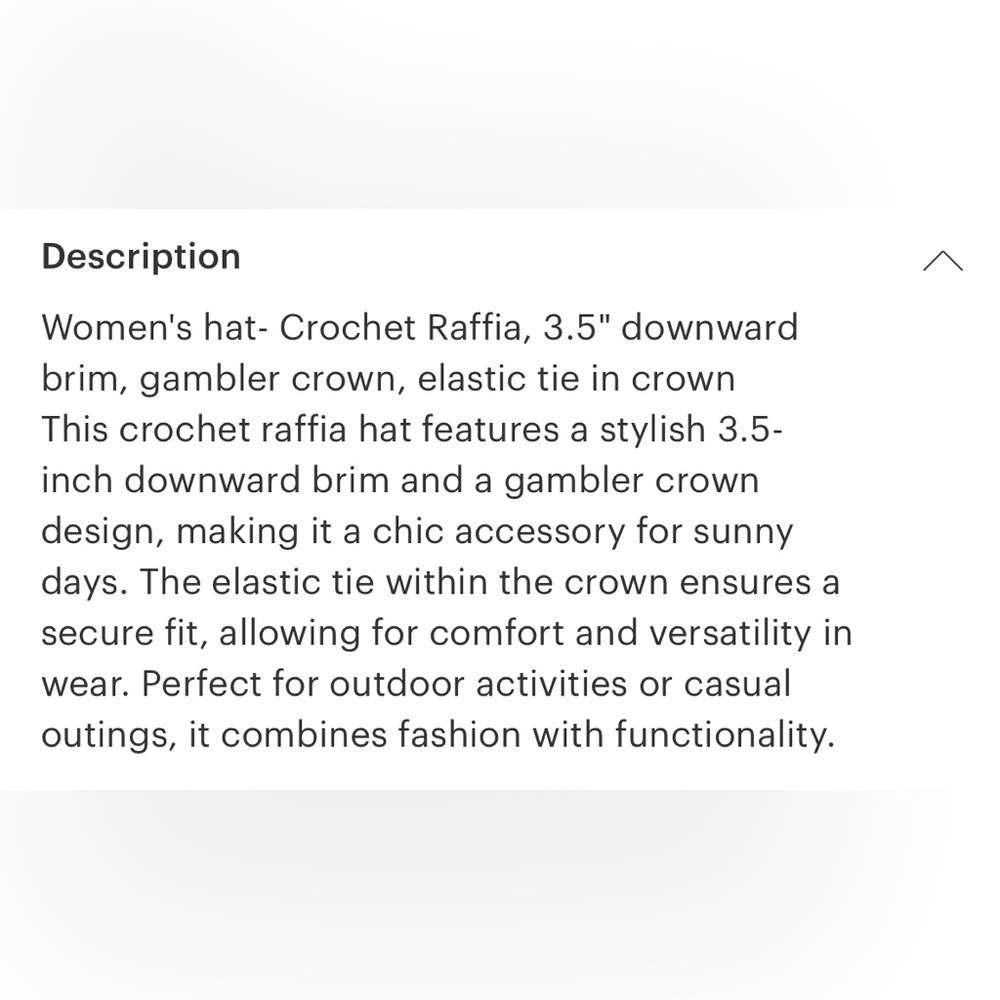 Franki Crotchet Raffia Bucket Hat- NWT - Picture 7 of 12